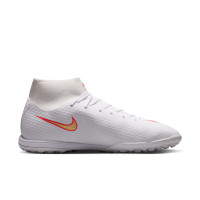 Nike Mercurial Superfly 11 Academy Turf Football Boots (TF) White Bright Red Gold
