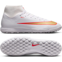 Nike Mercurial Superfly 11 Academy Turf Football Boots (TF) White Bright Red Gold