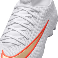 Nike Mercurial Superfly 11 Club Gras / Kunstgras Voetbalschoenen (MG) Kids Wit Felrood Goud