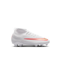 Nike Mercurial Superfly 11 Club Gras / Kunstgras Voetbalschoenen (MG) Peuters/Kleuters Wit Felrood Goud