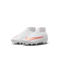 Nike Mercurial Superfly 11 Club Gras / Kunstgras Voetbalschoenen (MG) Peuters/Kleuters Wit Felrood Goud