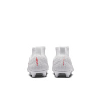 Nike Mercurial Superfly 11 Club Gras / Kunstgras Voetbalschoenen (MG) Peuters/Kleuters Wit Felrood Goud