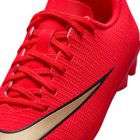 Nike Mercurial Vapor 17 Club Gras / Kunstgras Voetbalschoenen (MG) Peuters/Kleuters Felrood Zwart Goud