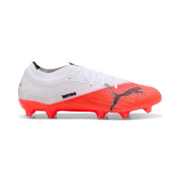 PUMA Ultra Nitro 7 Match Gras / Kunstgras Voetbalschoenen (MG) Wit Felrood Zwart