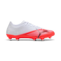 PUMA Ultra 7 Play Grass/Artificial Grass Football Boots (MG) White Bright Red Black