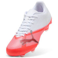 PUMA Ultra 7 Play Grass/Artificial Grass Football Boots (MG) White Bright Red Black