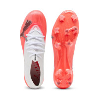 PUMA Ultra Nitro 7 Pro Gras Football Boots (FG) White Bright Red Black