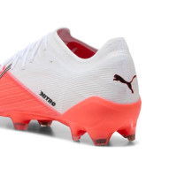 PUMA Ultra Nitro 7 Pro Gras Football Boots (FG) White Bright Red Black
