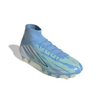 adidas F50 Sparkfusion Trinity Elite Grass/Artificial Grass Football Boots (MG) Women's Blue Bright Blue Hot Pink