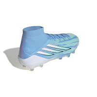 adidas F50 Sparkfusion Trinity Elite Grass/Artificial Grass Football Boots (MG) Women's Blue Bright Blue Hot Pink