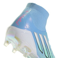 adidas F50 Sparkfusion Trinity Elite Grass/Artificial Grass Football Boots (MG) Women's Blue Bright Blue Hot Pink