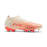 PUMA Future 9 Match Grass/Artificial Grass Football Boots (MG) Off White Black Pink