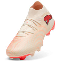 PUMA Future 9 Match Grass/Artificial Grass Football Boots (MG) Off White Black Pink