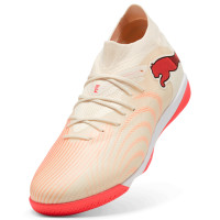 PUMA Future 9 Match Indoor Football Boots (IN) Off White Black Pink