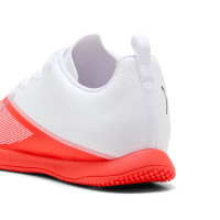 PUMA Ultra 7 Play Indoor Football Boots (IN) Kids White Bright Red Black