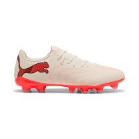 PUMA Future 9 Play Grass/Artificial Grass Football Boots (MG) Off White Black Pink