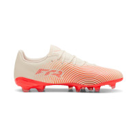 PUMA Future 9 Play Grass/Artificial Grass Football Boots (MG) Off White Black Pink