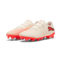 PUMA Future 9 Play Grass/Artificial Grass Football Boots (MG) Off White Black Pink