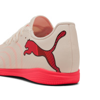 PUMA Future 9 Play Indoor Football Boots (IN) Off White Black Pink