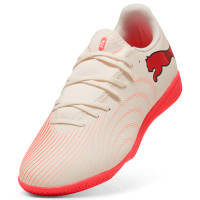 PUMA Future 9 Play Indoor Football Boots (IN) Off White Black Pink