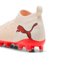 PUMA Future 9 Match Grass/Artificial Grass Football Boots (MG) Kids Off White Black Pink
