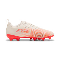 PUMA Future 9 Play Grass/Artificial Grass Football Boots (MG) Kids Off White Black Pink