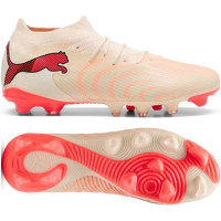 PUMA Future 9 Match Grass/Artificial Grass Football Boots (MG) Off White Black Pink