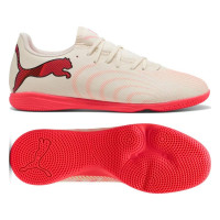 PUMA Future 9 Play Indoor Football Boots (IN) Off White Black Pink
