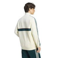 adidas Real Madrid Originals Trainingsjack Beige Donkergroen Roze