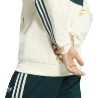 adidas Real Madrid Originals Tracksuit Full-Zip Beige Dark Green White Pink
