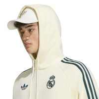 adidas Real Madrid Originals Hoodie Beige Donkergroen Roze