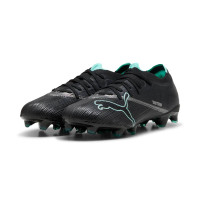PUMA Ultra Nitro 7 Match Gras / Kunstgras Voetbalschoenen (MG) Zwart Intense Mint