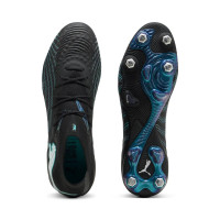 PUMA Future 9 Ultimate IJzeren-Nop Voetbalschoenen (SG) Zwart Intense Mint Wit