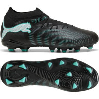 PUMA Future 9 Pro Gazon Naturel Artificiel Chaussures de Foot (MG) Noir Intense Mint Blanc