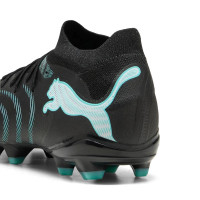 PUMA Future 9 Match Gras / Kunstgras Voetbalschoenen (MG) Zwart Intense Mint Wit
