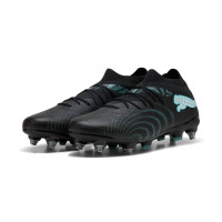 PUMA Future 9 Match IJzeren-Nop Voetbalschoenen (SG) Zwart Intense Mint Wit