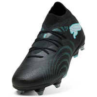 PUMA Future 9 Match IJzeren-Nop Voetbalschoenen (SG) Zwart Intense Mint Wit