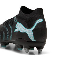PUMA Future 9 Match IJzeren-Nop Voetbalschoenen (SG) Zwart Intense Mint Wit
