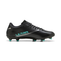 PUMA Ultra 7 Play Grass/Artificial Grass Football Boots (MG) Black Intense Mint