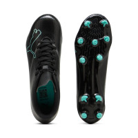 PUMA Ultra 7 Play Grass/Artificial Grass Football Boots (MG) Black Intense Mint