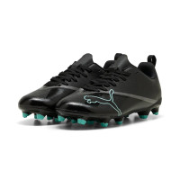 PUMA Ultra 7 Play Grass/Artificial Grass Football Boots (MG) Kids Black Intense Mint