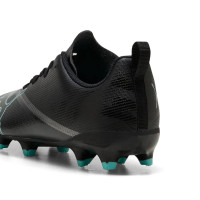 PUMA Ultra 7 Play Grass/Artificial Grass Football Boots (MG) Kids Black Intense Mint
