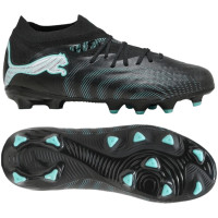 PUMA Future 9 Pro Gras / Kunstgras Voetbalschoenen (MG) Kids Zwart Intense Mint Wit