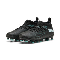 PUMA Future 9 Match Grass/Artificial Grass Football Boots (MG) Kids Black Intense Mint White