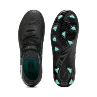 PUMA Future 9 Match Grass/Artificial Grass Football Boots (MG) Kids Black Intense Mint White