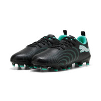 PUMA Future 9 Play Grass/Artificial Grass Football Boots (MG) Kids Black Intense Mint White