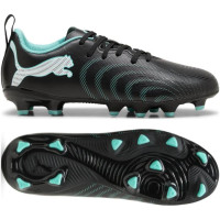 PUMA Future 9 Play Gras / Kunstgras Voetbalschoenen (MG) Kids Zwart Intense Mint Wit