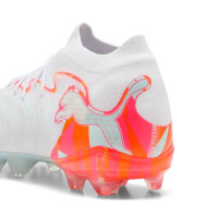 PUMA Future 9 Pro Brilliance Gras / Kunstgras Voetbalschoenen (MG) Dames Wit Feloranje Roze Lichtblauw