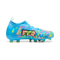 PUMA Future 9 Match ADV Gras / Kunstgras Voetbalschoenen (MG) Kids Felblauw Felroze Neongroen