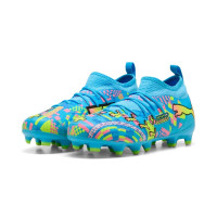 PUMA Future 9 Match ADV Gras / Kunstgras Voetbalschoenen (MG) Kids Felblauw Felroze Neongroen